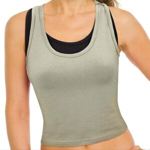Green Racerback Crop Top (Fits like a Small)